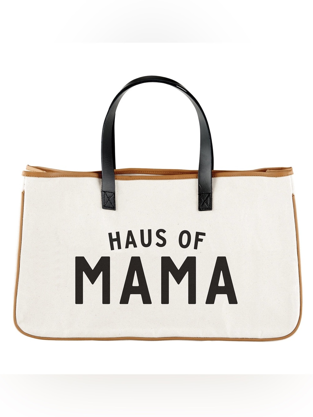 Haus of Mama Canvas Tote Bag Santa Barbara Design Studio Oversized Natural Black